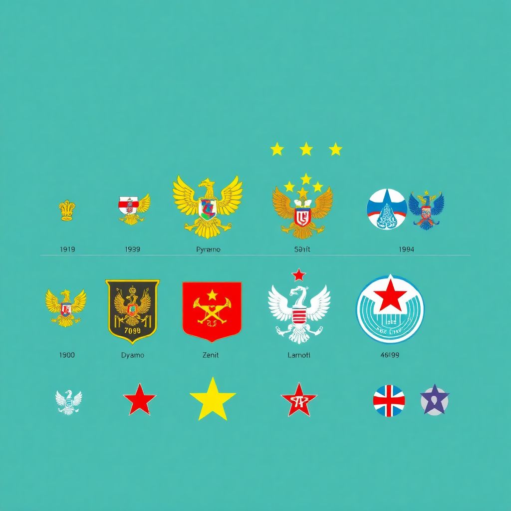 Истории клубной эмблемы и цветов главных футбольных клубов России