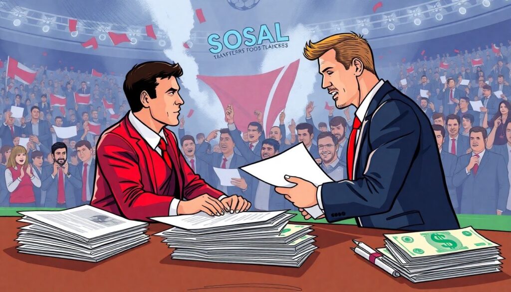 Медиа-скандалы вокруг трансферов и контрактов - иллюстрация